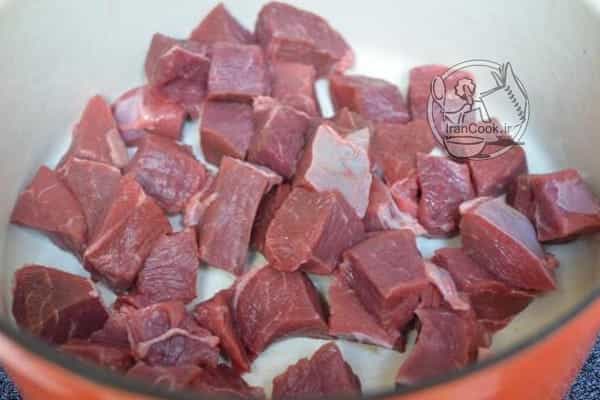 سرخ کردن گوشت