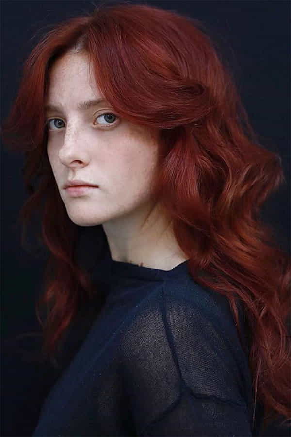 رنگ موی قرمز پر رنگ