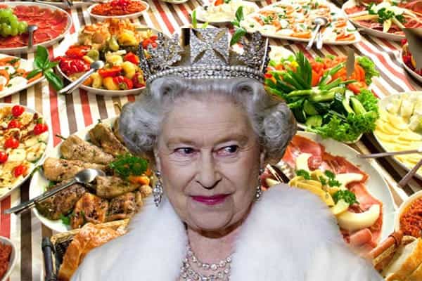 رژیم غذایی ملکه انگلیس