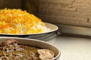 قورمه سبزی لعاب دار