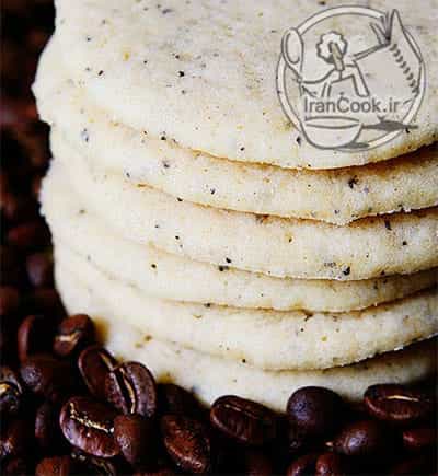 طرز تهیه کوکی ساده قهوه | انواع شیرینی شکری