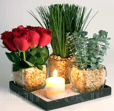 ساخت و تزیین گلدان رومیزی